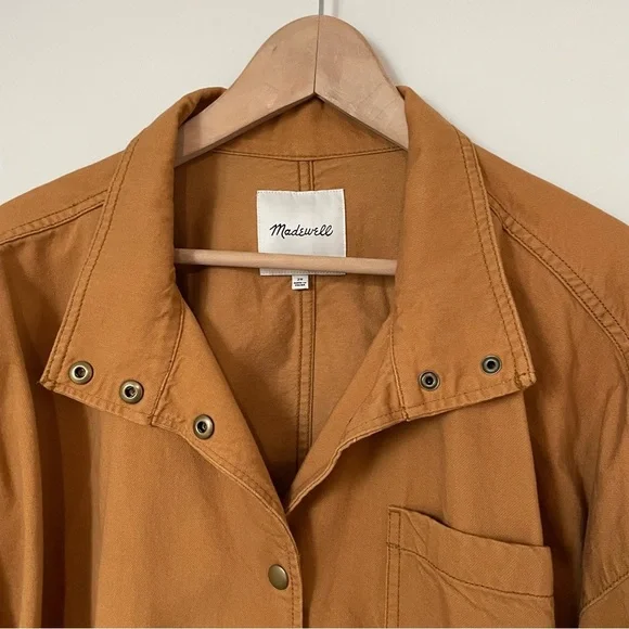 Madewell Southlake Military Jacket Dark Sahara Size 2X - Picture 6 of 10